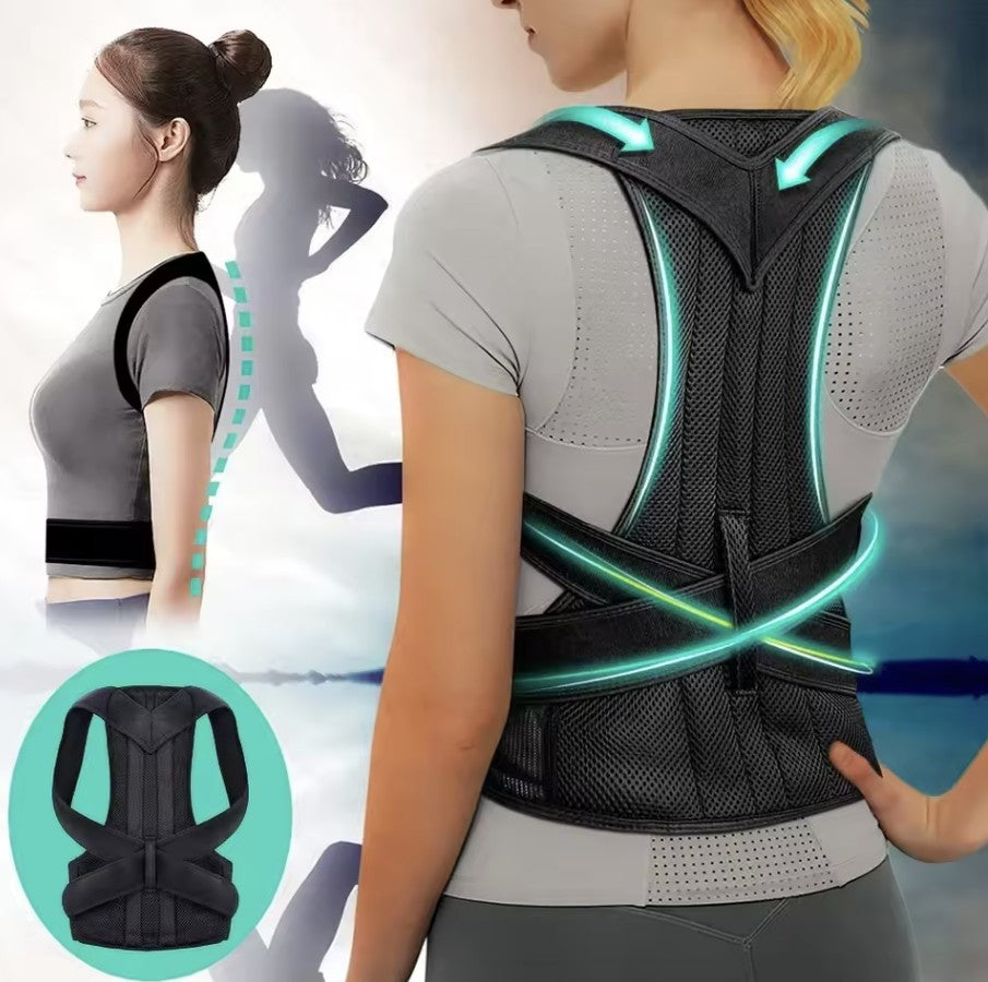 AlignWell Adjustable Posture Corrector & Lumbar Support Brace